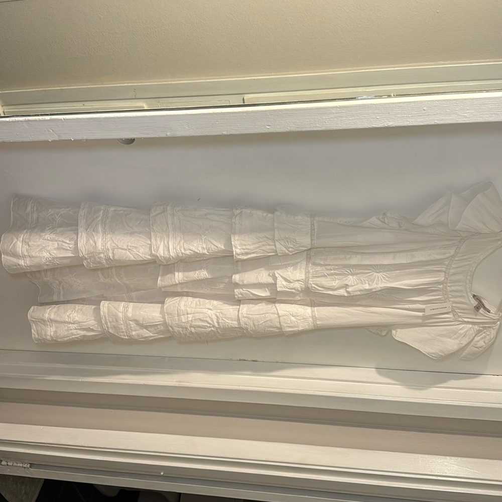 Banana republic long white dress